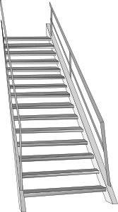 Schema einer TReppe, Treppenformel