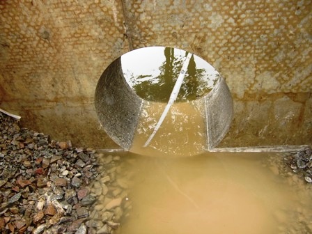 kernbohrung, Beton, Mauer, wand, wasser