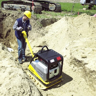 ruettelplatte, rüttelplatte, baustelle