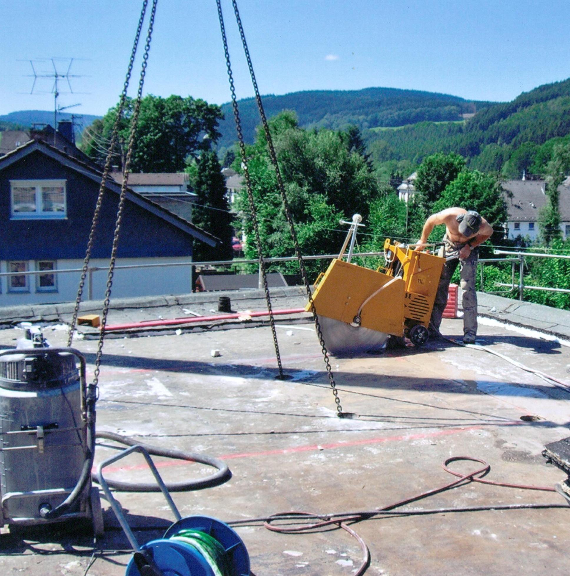 Fugenschneiden, Beton, Haus, Beton schneiden