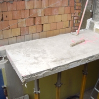 Betondecke, schneiden, Fugen, hydraulisch Betondecke, schneiden, Fugen, hydraulisch