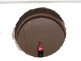 650mm Kernbohrung in einer Wand, Cola-Flasche zum Durchmesservergleich