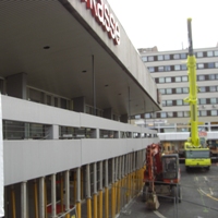 Balkon, Sparkasse, Saegen, wandsaegen Balkon, Sparkasse, Saegen, wandsaegen