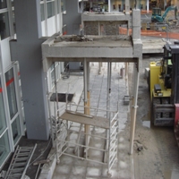 Beton, Decke, Stahldecke, Stahlbeton, schneiden Beton, Decke, Stahldecke, Stahlbeton, schneiden