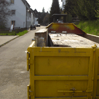 Container, Mulde, Bauschutt, Bauschutt entsorgen