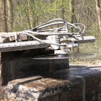 hydraulick, wandsge, sgekopf