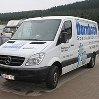 Mercedes Transporter/Lieferwagen der Abbruchfirma Dornbach